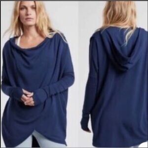 Athleta Purana  Wrap Sweatshirt – Navy Blue